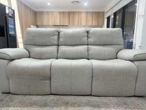 Electric 3 Seater Reclining Couch (colour: Salt)