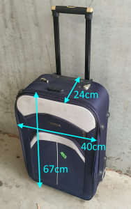 CHEAP Blue Smartpolo Medium size luggage case, works but, Carlton