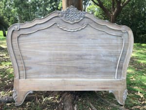 Queen Bed Headboard - French Provincial Louis XV