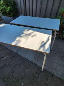 2x school desks/ tables L 1190mm