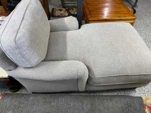 Coco Republic Light Grey Linen Chaise Lounge in excellent condition!