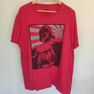 Star Wars Mens T-Shirt Size XL Darth Vader Rising Sun Cotton 2014