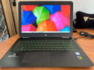 HP Pavilion Gaming laptop (i7 8th gen, 16GB RAM, 1050Ti, SSD drive)