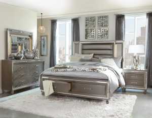 LUXURY Tamsin Queen Bed in Silver Grey (King & Suite Available)