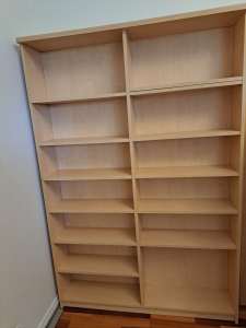 Bookshelf light woodgrain melamine colour