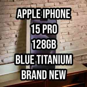 Apple Iphone 15 Pro 128GB Blue Titanium Brand New 