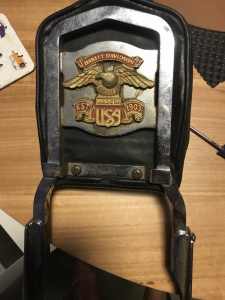 Harley pillion backrest