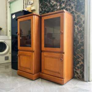 ONLY $120 EACH! Sturdy Wooden Glass Display Cabinet SAME DAY DELIVERY