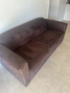3 seater couch with double sofa bed