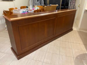 Custom-made timber bar or sideboard