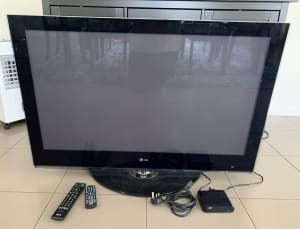 LG 41 Inch plasma TV with set top box