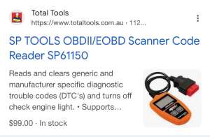 Wanted: SP tools ODBII/EODB scanner code reader.
