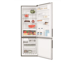 westinghouse 340l bottom mount fridge wbb3400ag