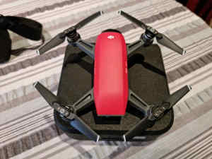 DJI Spark Drone (red) fly more combo. 