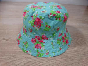 Next Vintage Floral Girls Bucket Sun Hat Blue Age 3-6 Years NEW!