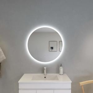 800*800mm Illuminated Round LED Mirror With Touchless Switch