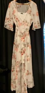 Mothers Day! NEW full-length adjustable sheer floral maxi dress
