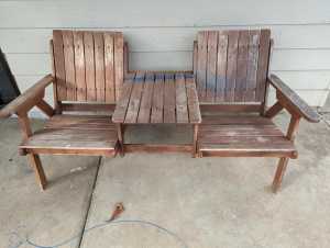 Couples outdoor garden chair
