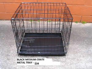 NEW 24inch Collapsible Metal Pet /Dog Puppy Cage Crate- METAL TRAY