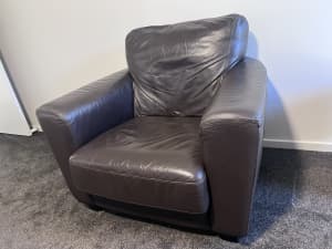 3 Piece Leather Lounge by Nick Scali