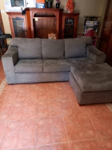 Charcoal grey 3 seater couch