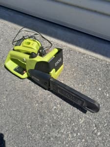 Ryobi 18v chainsaw charger battery not working 
