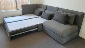 Modular couch / bed can be setup and any orientation