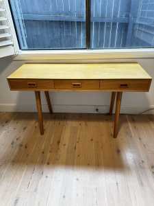 Solid Timber Study Desk 3 drawers
