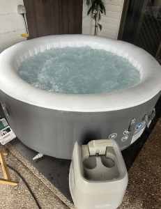 Hot tub with all spa essentials
