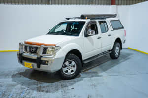 2009 Nissan Navara D40 ST-X White 5 Speed Automatic Utility