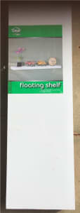 Floating shelf - white - 80L X 19D X 3W