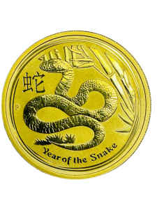 Australia 2013 Year Of The Snake 1 Oz Gold Coin Gold 032400287281