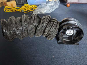 Allvent A80 Inline Fan 200mm with ducting