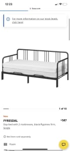 IKEA day bed/ sofa bed like new