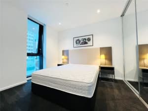 Furnished 1 bedroom apartment with Balcony at Little Lonsdale St, CBD