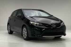 2012 Toyota Corolla ZRE182R Ascent S-CVT Black 7 Speed Constant Variable Hatchback