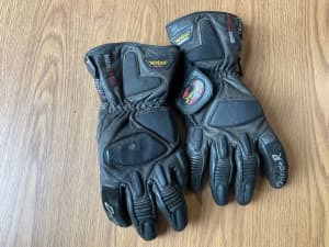 Black DriRider Kevlar lined motorcycle gloves XL men’s