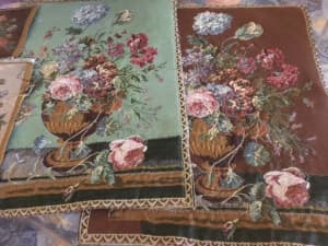 New Tapestries, Tulips Flowers in Vase, Firenze Italy (2 pieces)