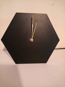 Black and gold clock