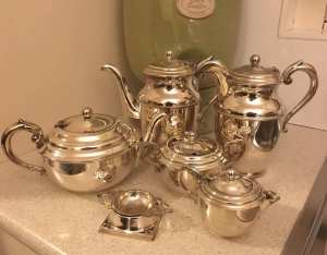 6 Vintage Mecworth EPNS Silver Plated Tea Set RRP$800 🇺🇦