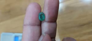 1.85 ct Natural Zambian Emerald Gemstone. Emerald is Birthstone of May