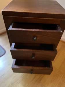 2 x Bedside tables, Indonesian style $20