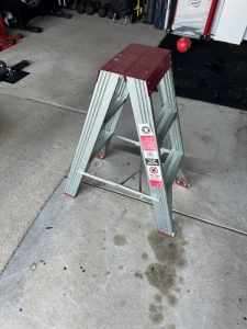 2 step, double sided ladder