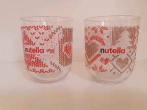 Nutella glasses x 2 Christmas Sweater design