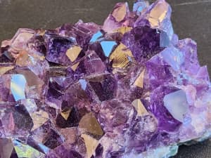 Natural Amethyst geode quartz cluster crystal specimen - 72 grams (511