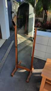 Antique free standing mirror