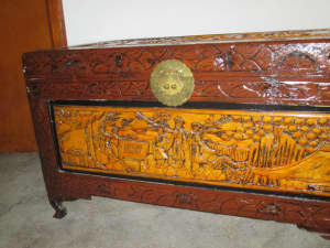 Vintage Chinese Chest Blanket Box