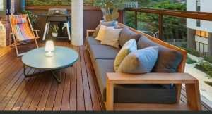 Outdoor Sofa 3 Seater Kuhl Eucalyptus Timber