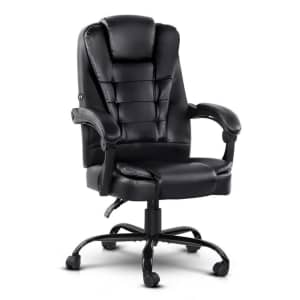 Artiss Electric Massage Office Chairs - Black