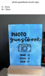 Acrylic Photo book Guest sign ￼
